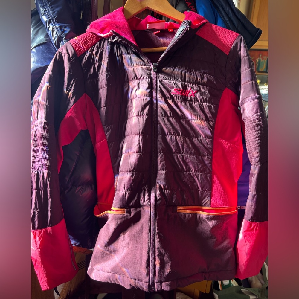 Swix Hot Pink and Burgundy Hooded Nordic Jacket